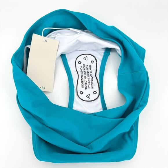 NWT Halara Crossover Bikini Bottom Swimsuit M‎ Teal - Picture 5 of 7